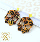 Leopard Skull Dangles - Laser Cut Acrylic Earrings