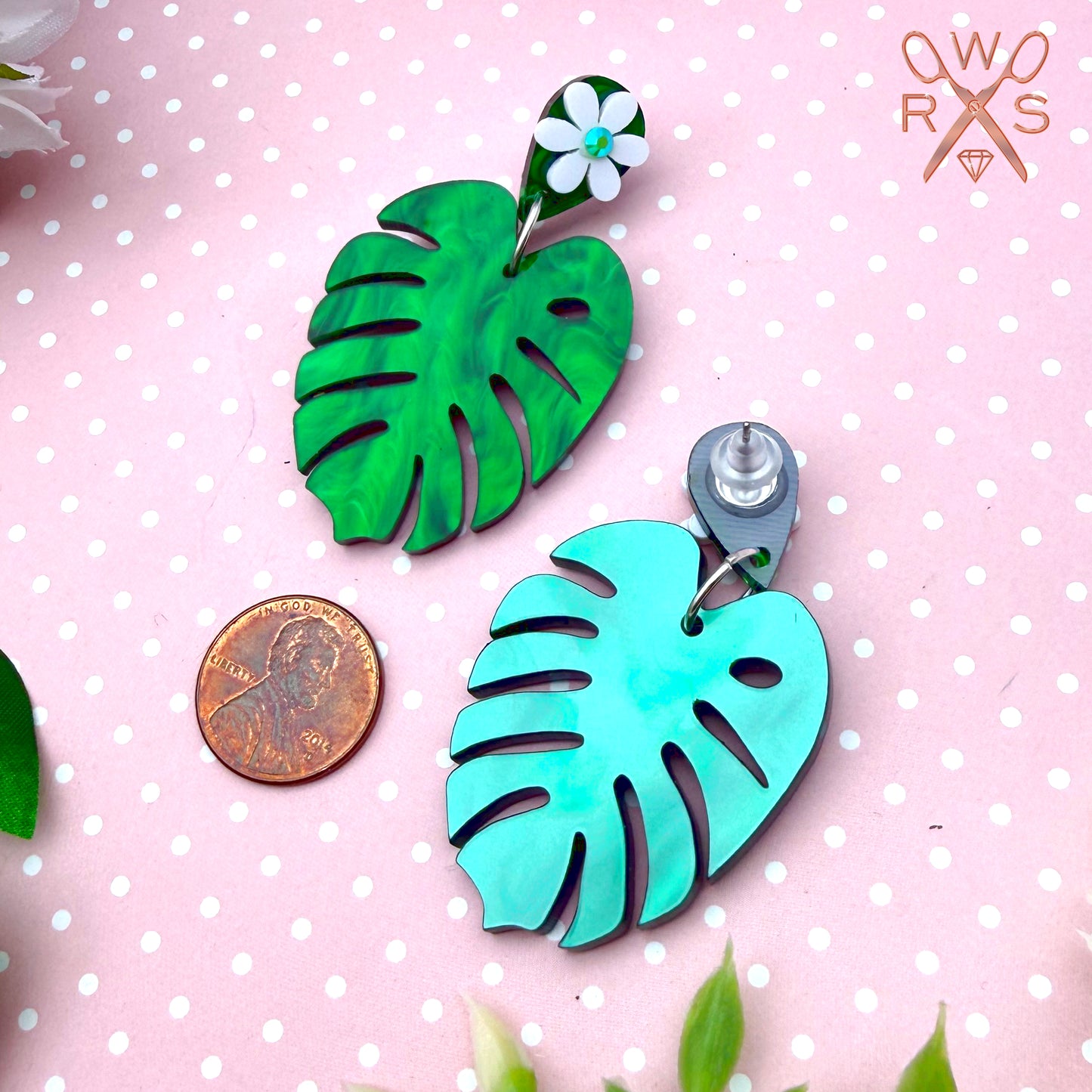 Luxe Leaves Dangle Earrings