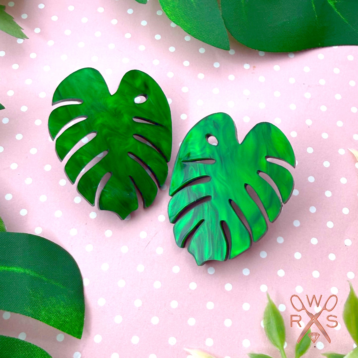 Luxe Leaves Statement Studs
