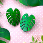 Luxe Leaves Statement Studs