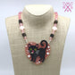 Midnight Kitty Acrylic Beaded Necklace