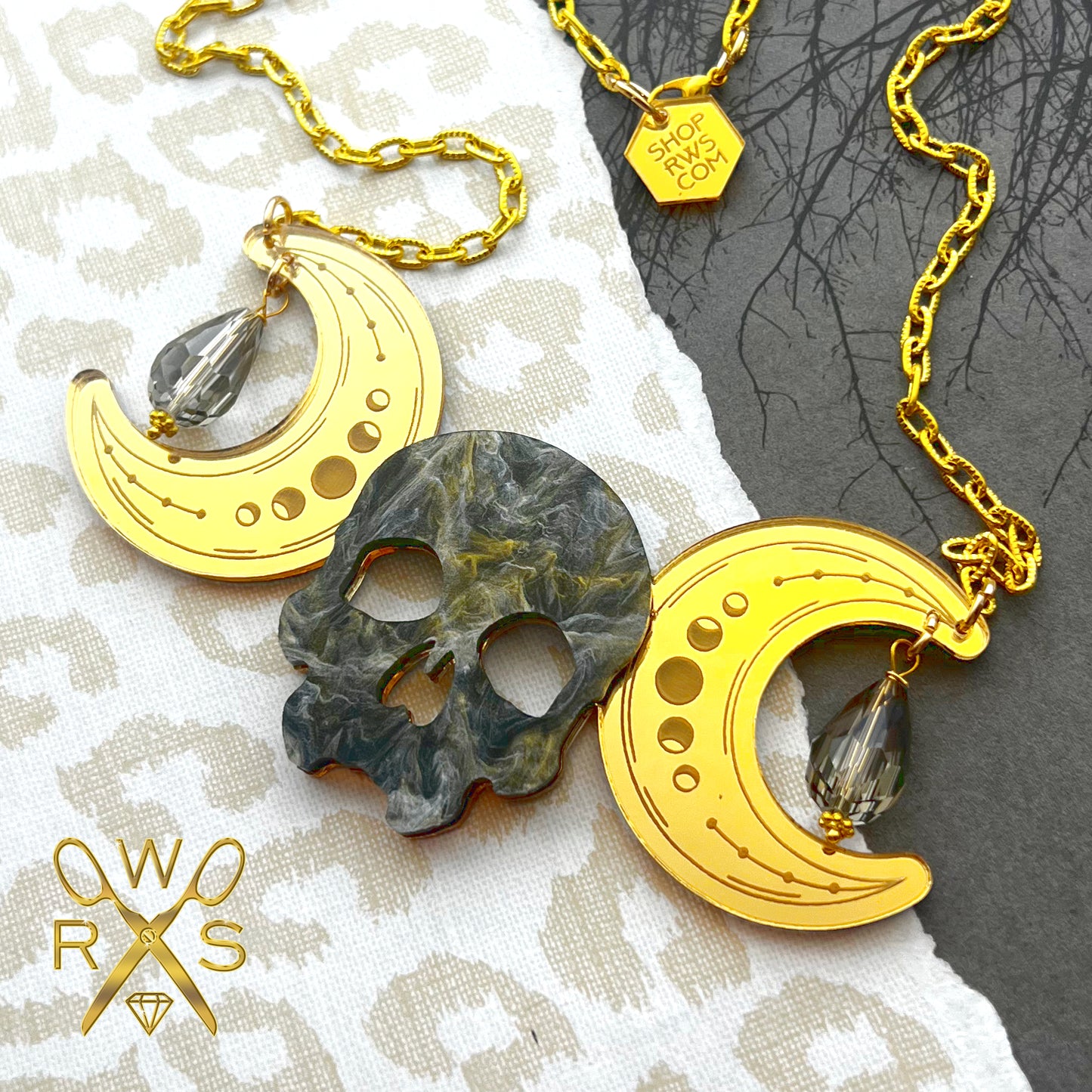 Moon Gaze Bib Necklace