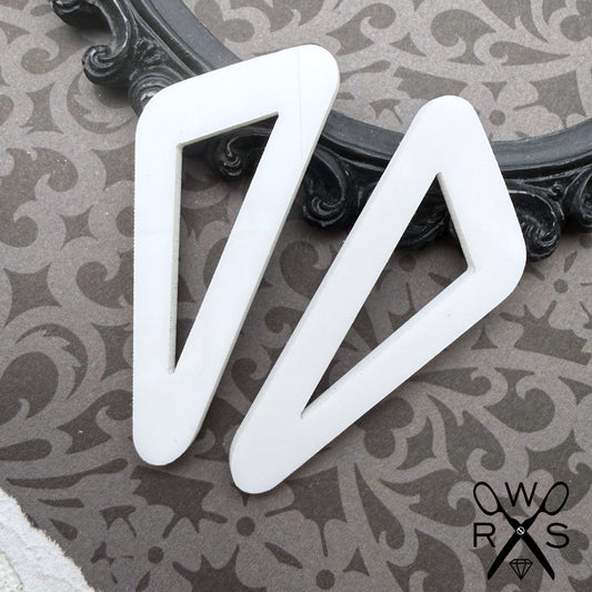 On Point Statement Studs in Bright White