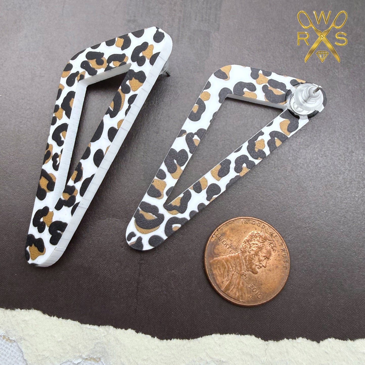 On Point Statement Studs in Leopard