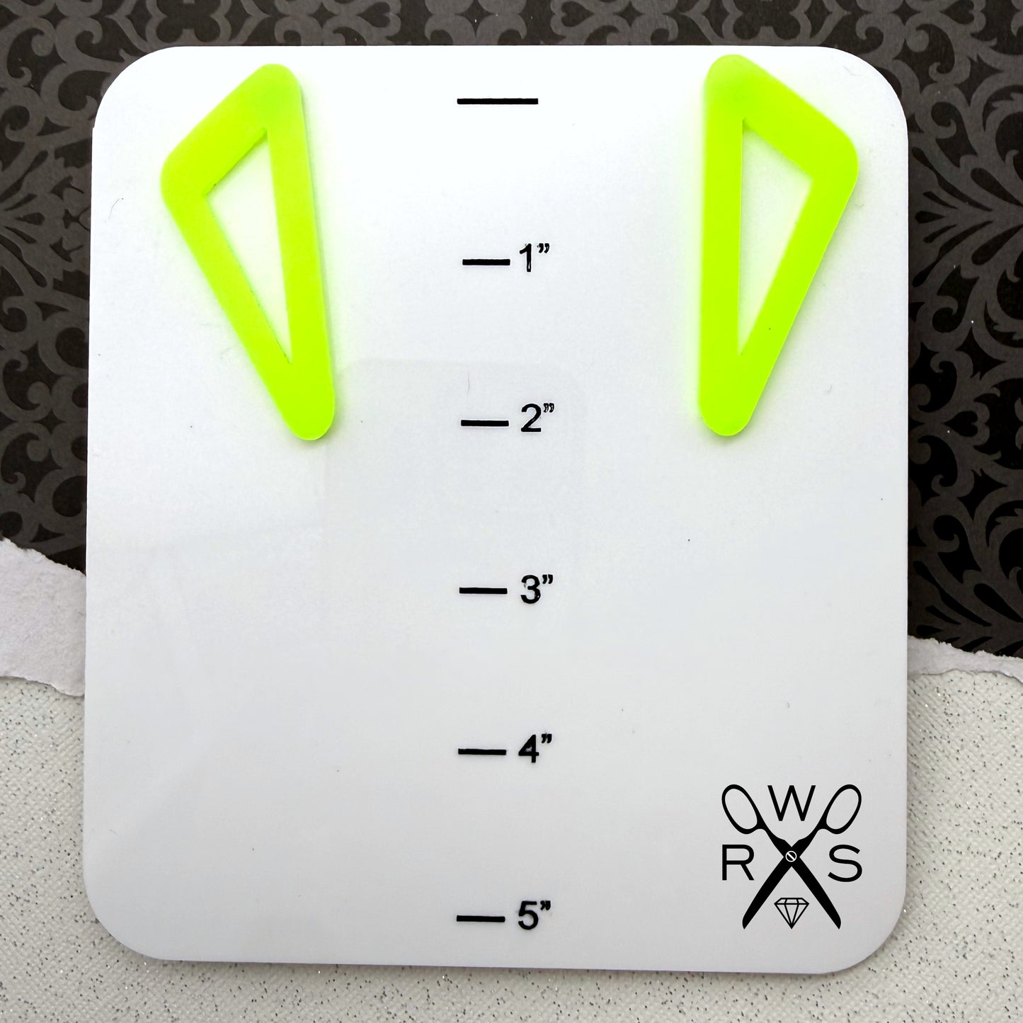 On Point Statement Studs in Neon Green