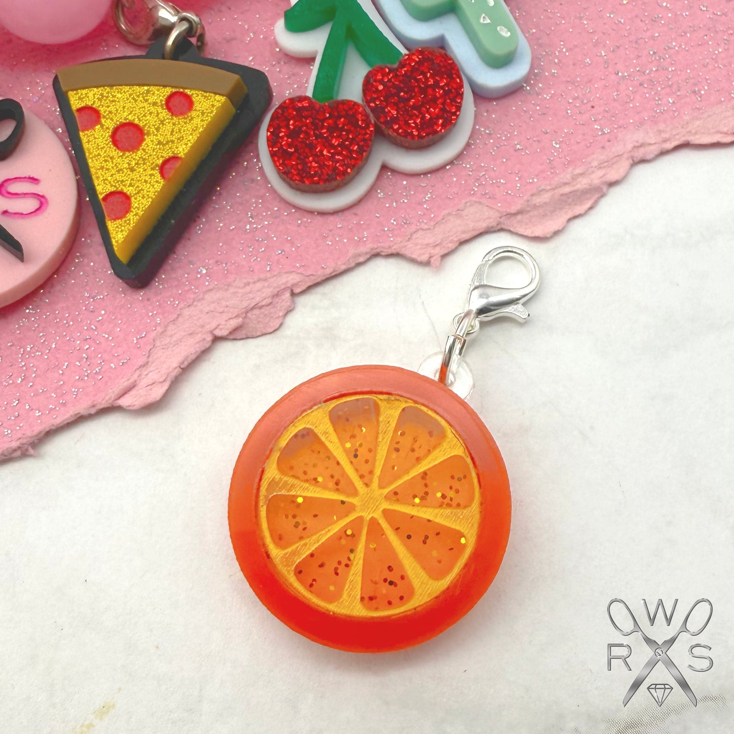 Orange Slice Bestie Charm