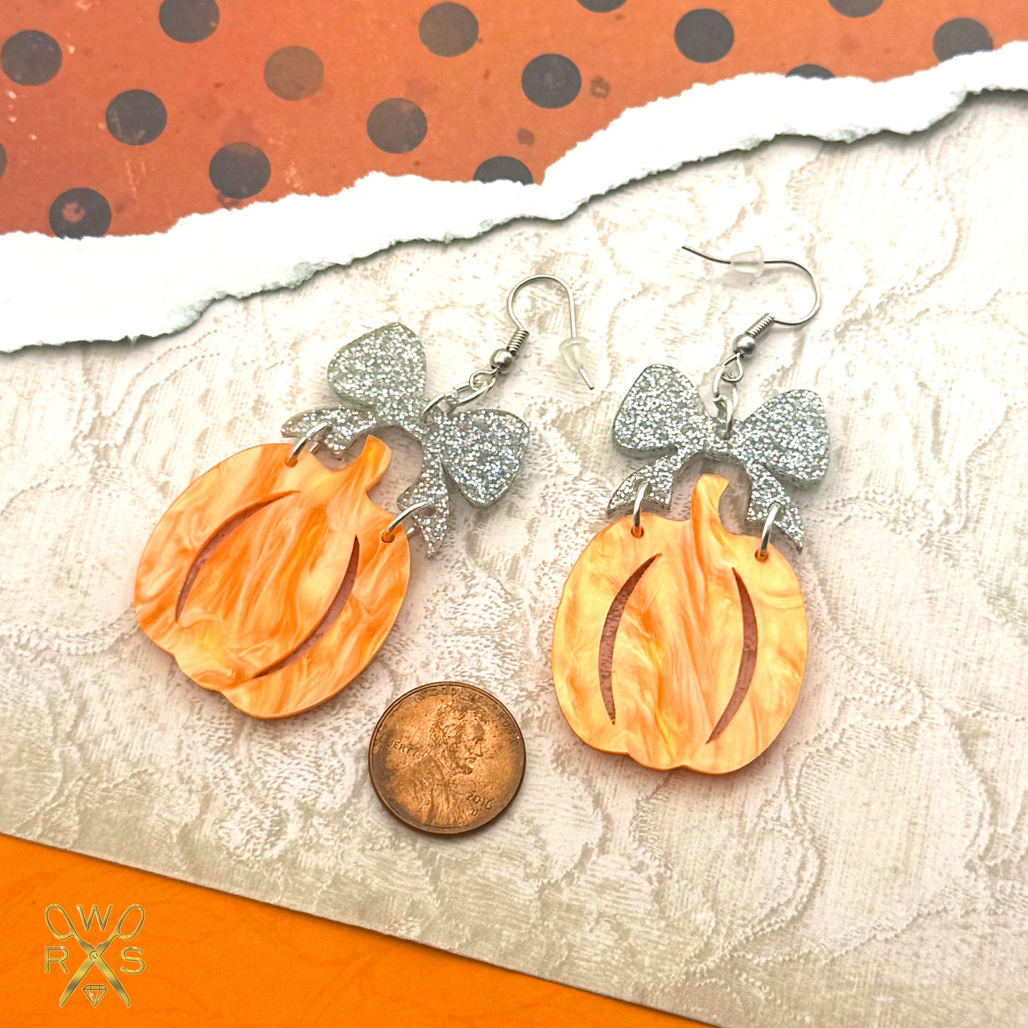 Party Pumpkin Dangles