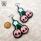 Pastel Punk Skull Cherries Dangles