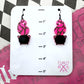 Pink Ghost Cauldron Dangles in Glow-in-the-Dark