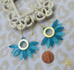 Pretty Petals Earrings in Blue - Laser Cut Acrylic