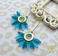 Pretty Petals Earrings in Blue - Laser Cut Acrylic