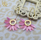 Pretty Petals Earrings in Pink - Laser Cut Acrylic