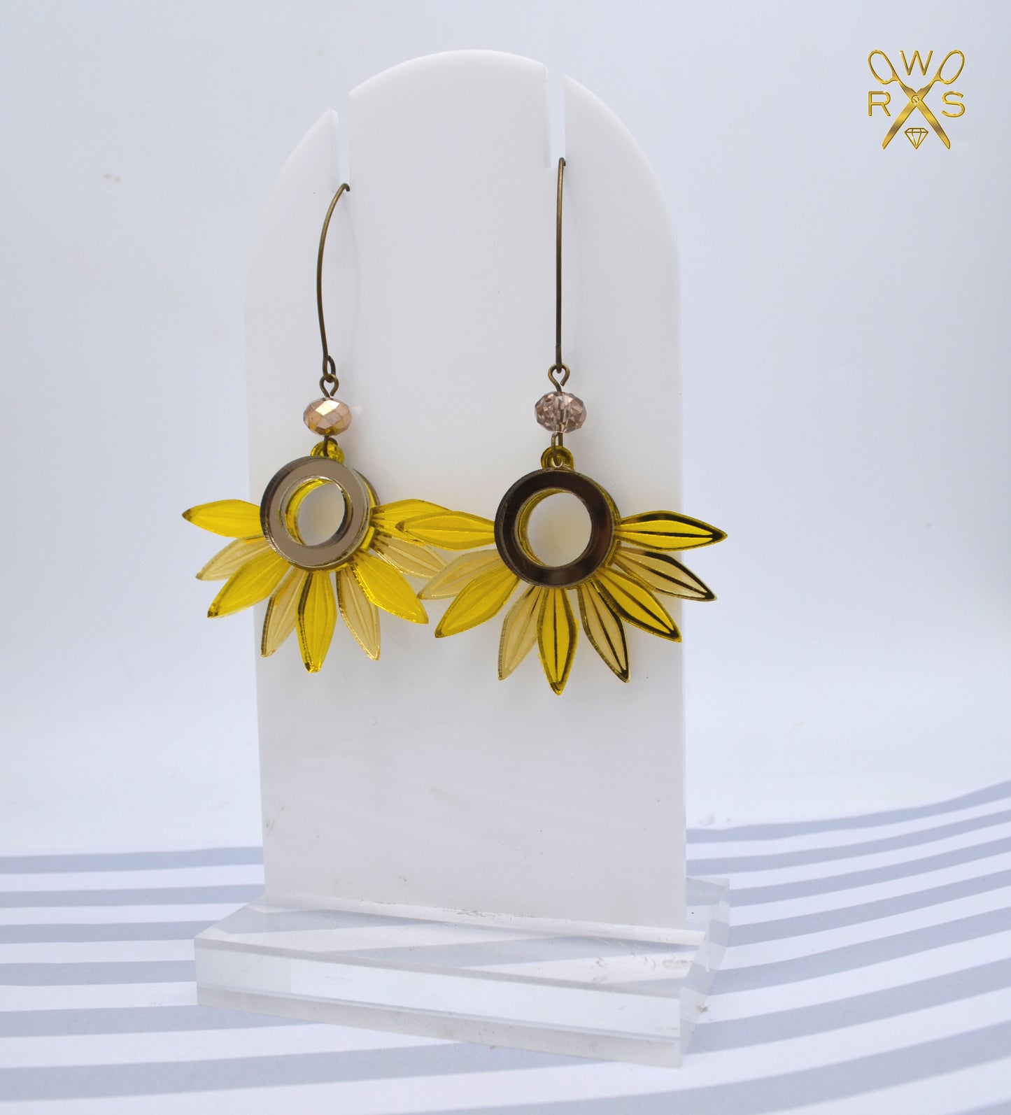 Pretty Petals Earrings Sunflower - Laser Cut Acrylic