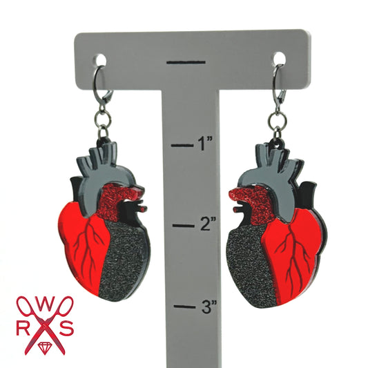 Pulse Perfect Anatomical Heart Huggies in Black and Red