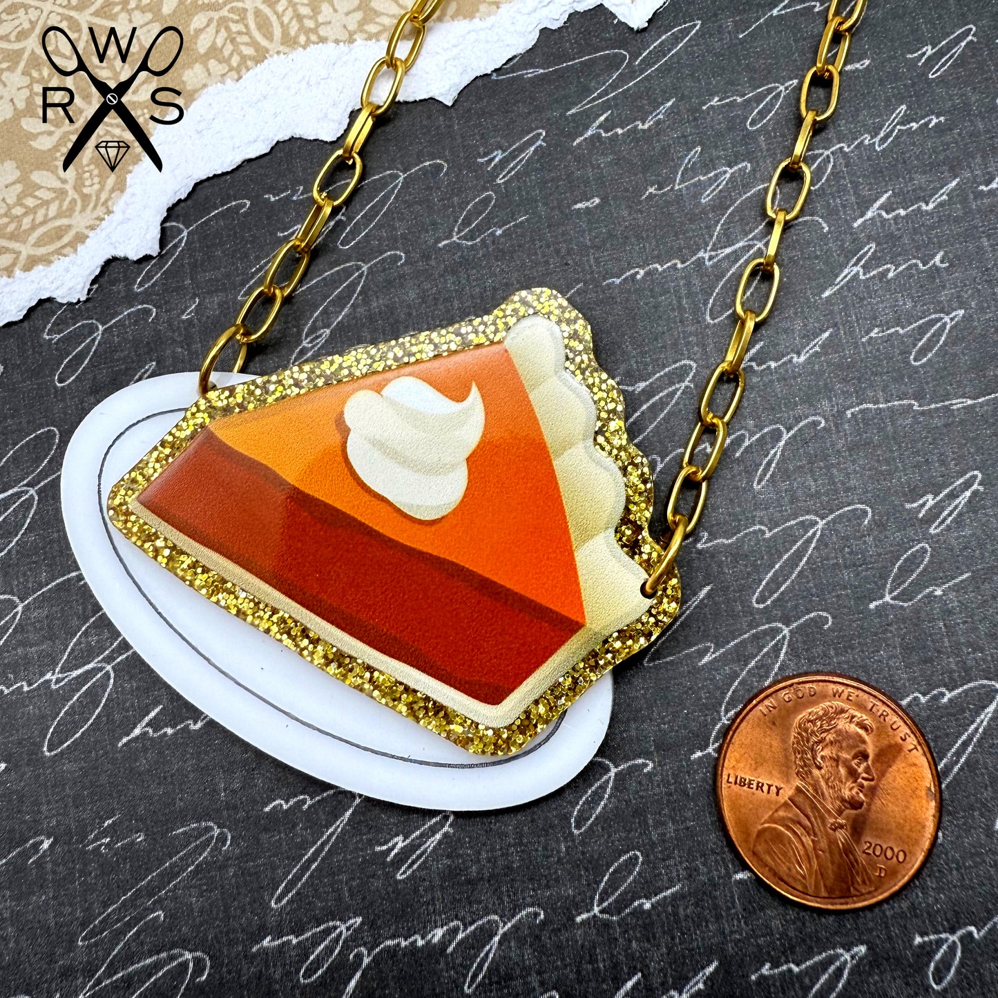 Pumpkin Pie Necklace