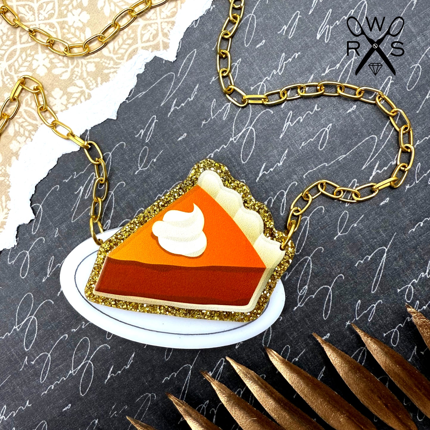 Pumpkin Pie Necklace