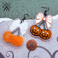 Pumpkin Cherries Dangles in Laser Cut Acrylic