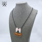 Pumpkin Cherries Necklace in Laser Cut Acrylic