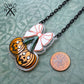 Pumpkin Cherries Necklace in Laser Cut Acrylic