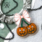 Pumpkin Cherries Necklace in Laser Cut Acrylic