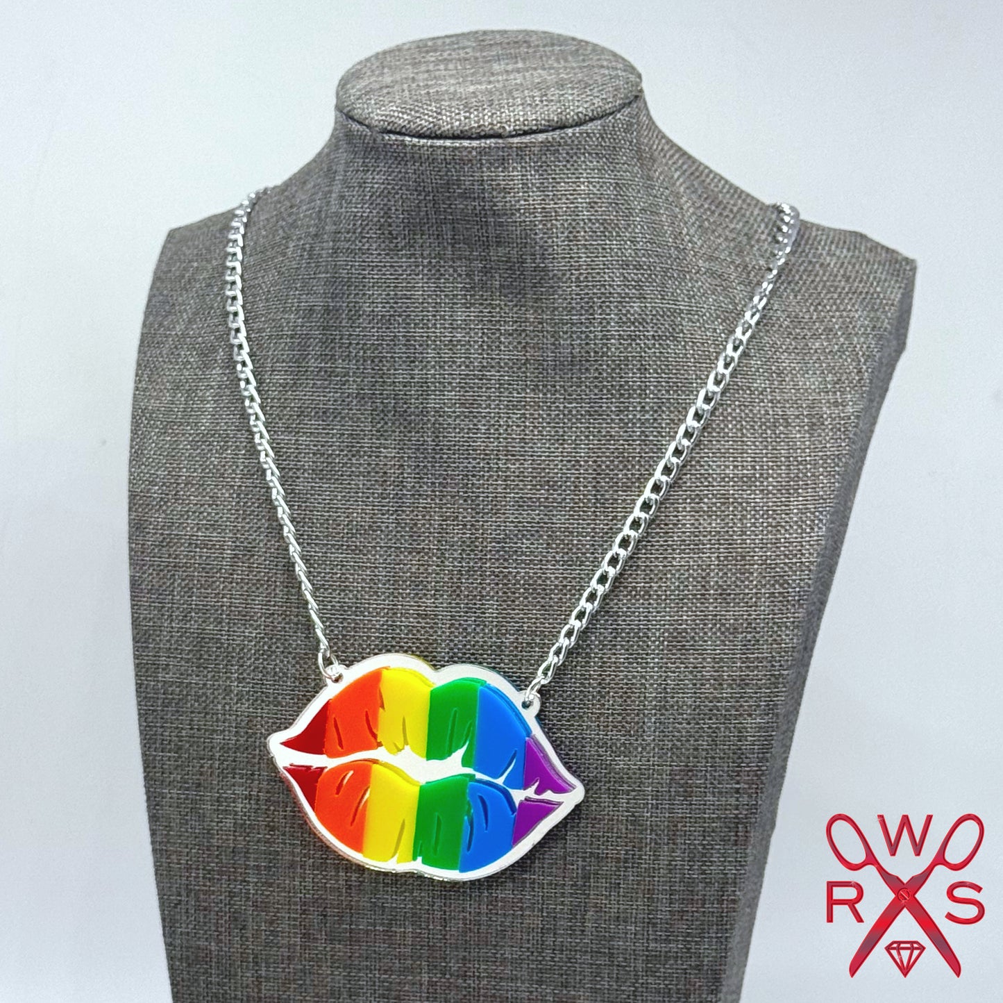 Rainbow Kiss Necklace