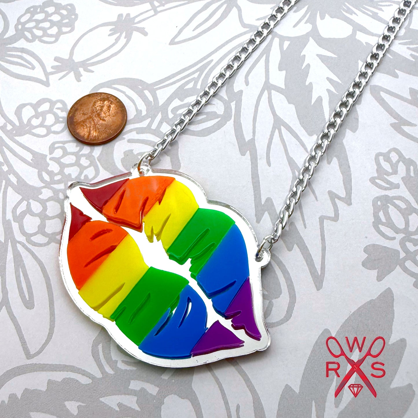 Rainbow Kiss Necklace