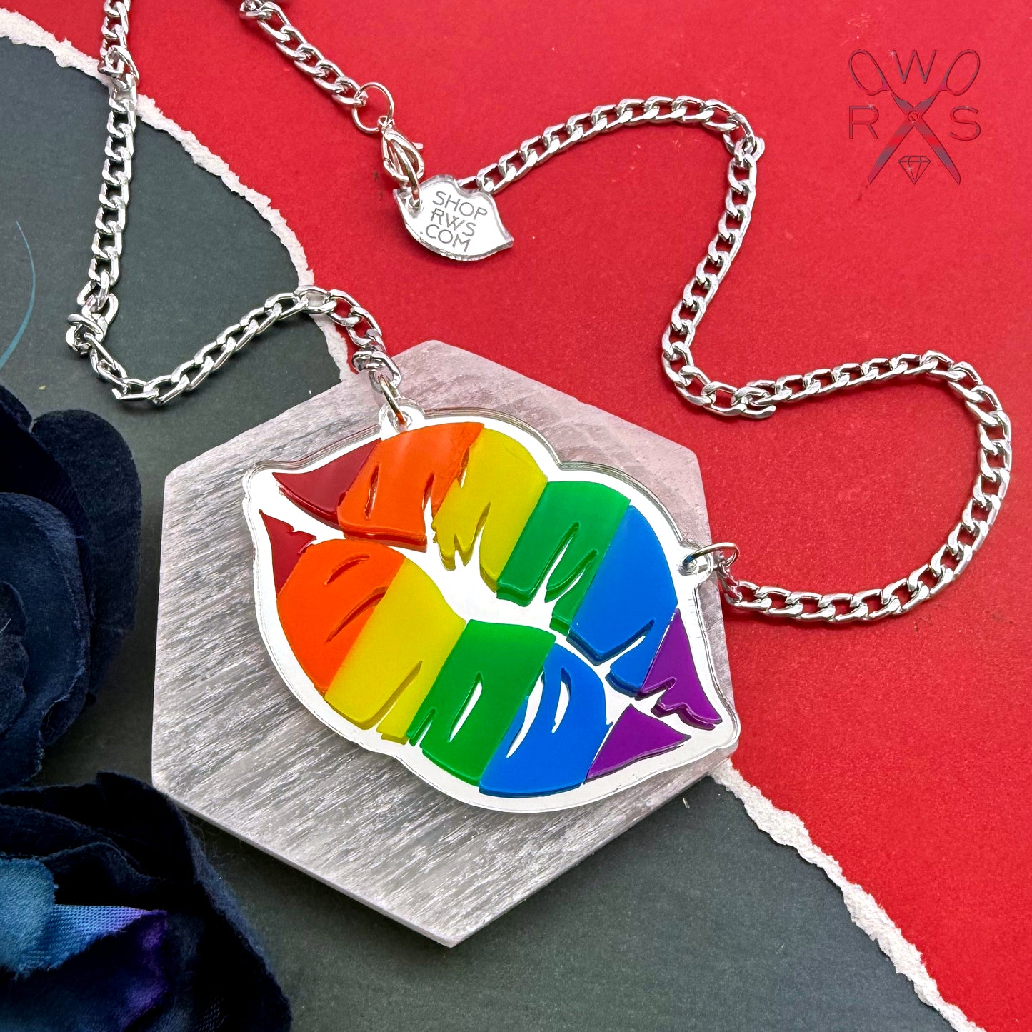 Rainbow Kiss Necklace
