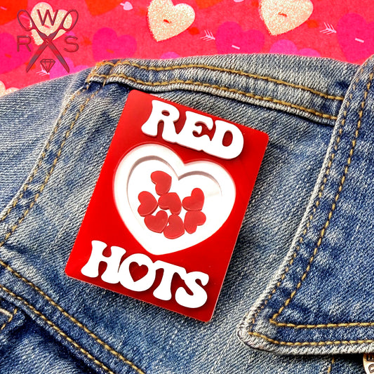 Red Hot Shaker Brooch