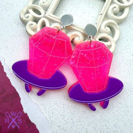 Ring Pop Dangles in Pink and Purple