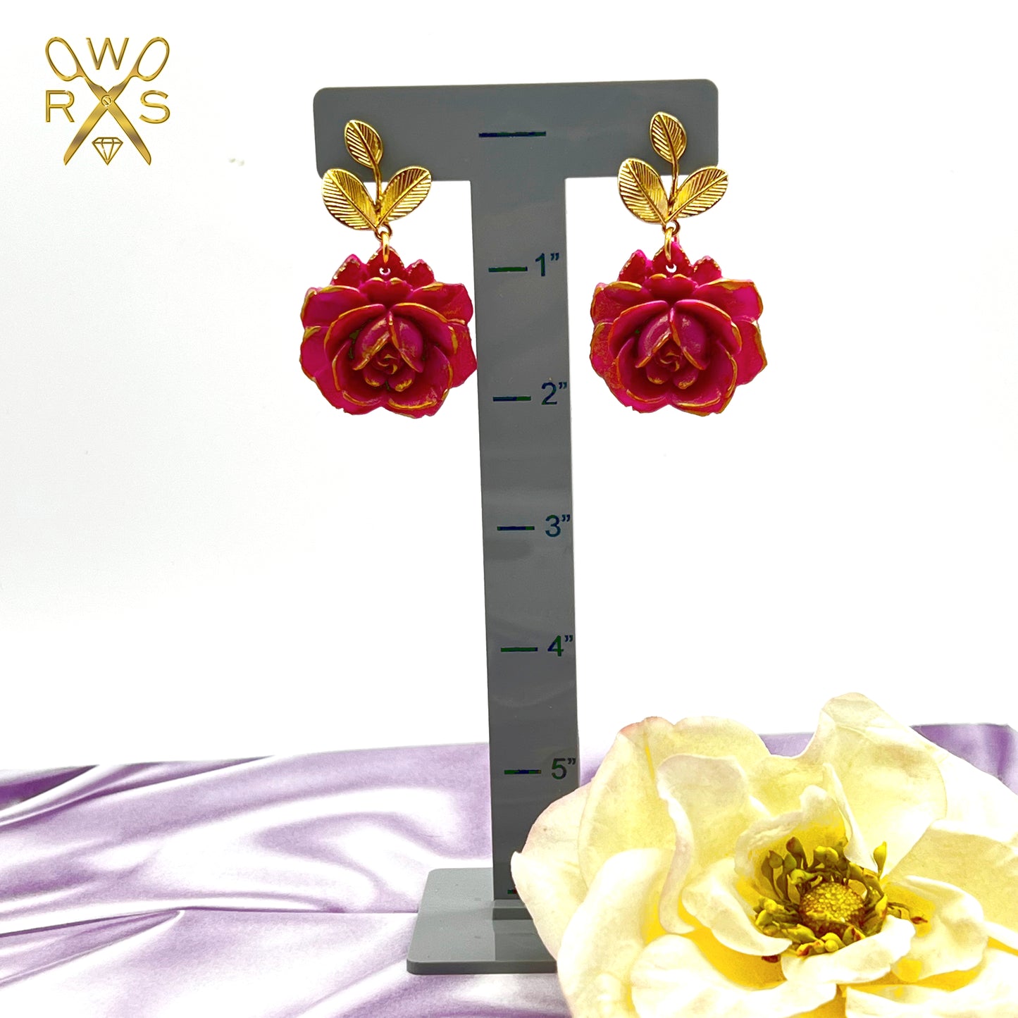 Romancing the Royals Victorian Rose Dangle Earrings