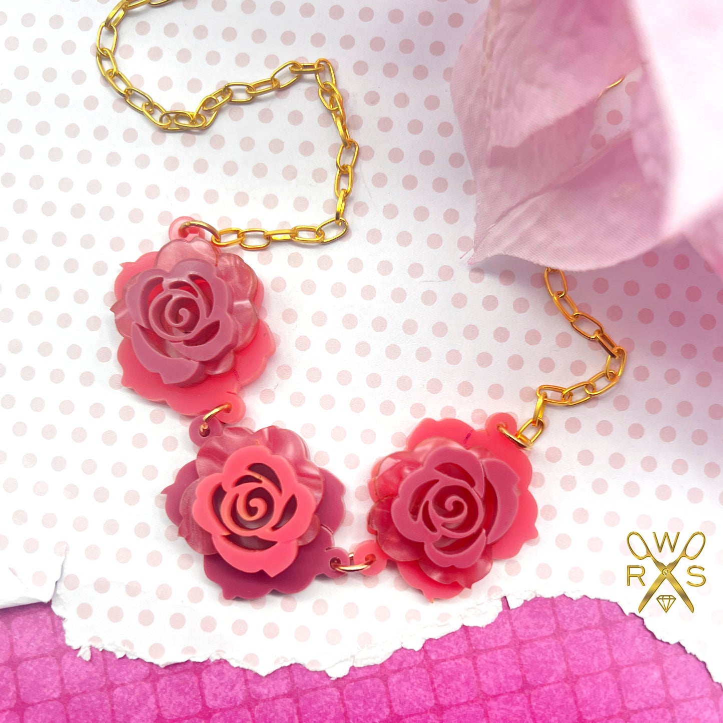 Rosy Rosebud Necklace