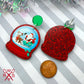 Santa Snow Globe Glitter Dangles