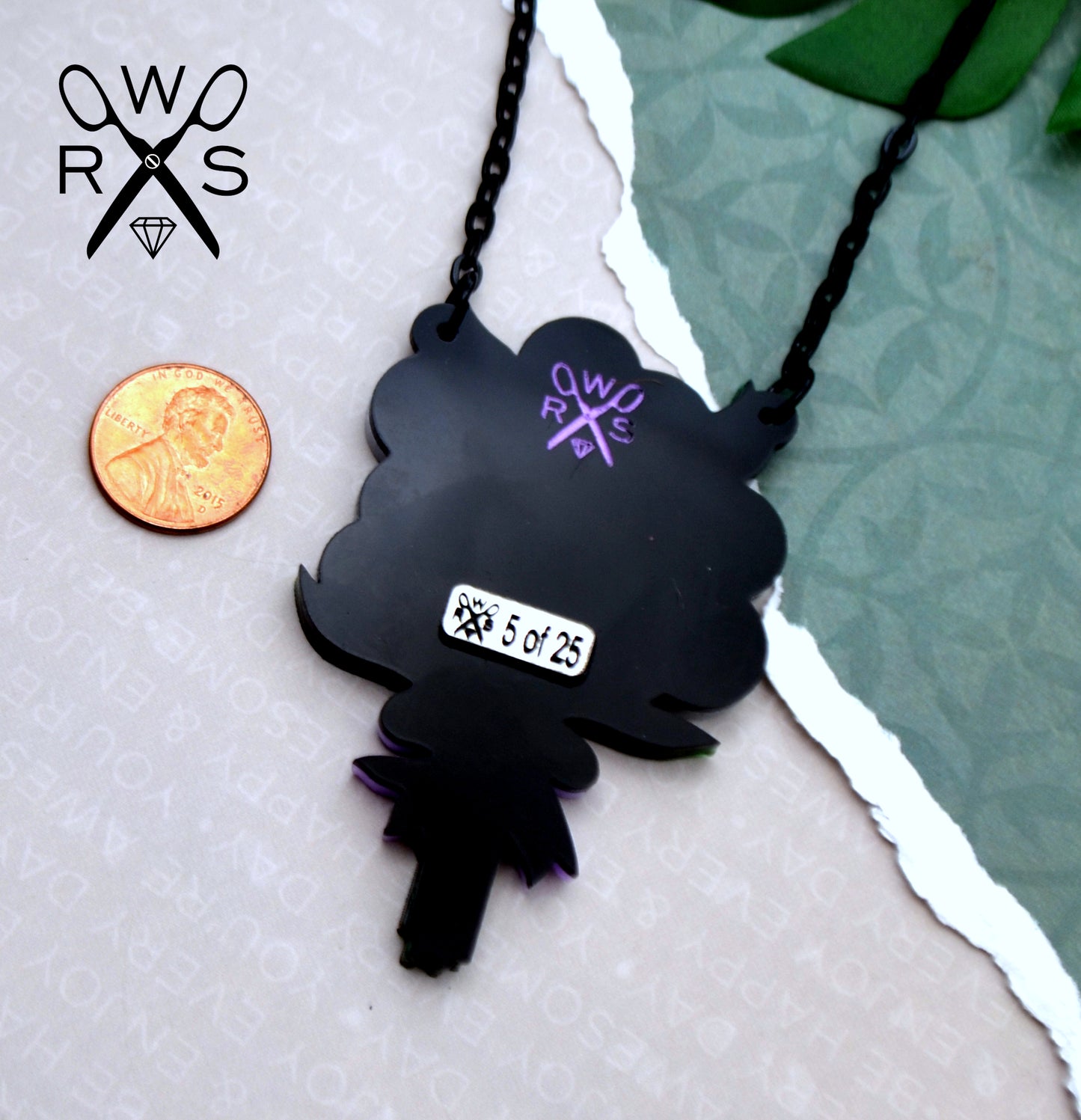 Skull BOOquet Necklace - Laser Cut Acrylic