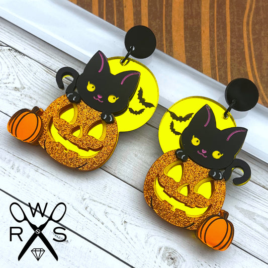 Spooky Whiskers Dangles