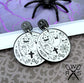 Spooky Scene Dangles in Silver - Laser Cut Acrylic