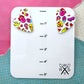Heart Statement Studs in 90s Pattern