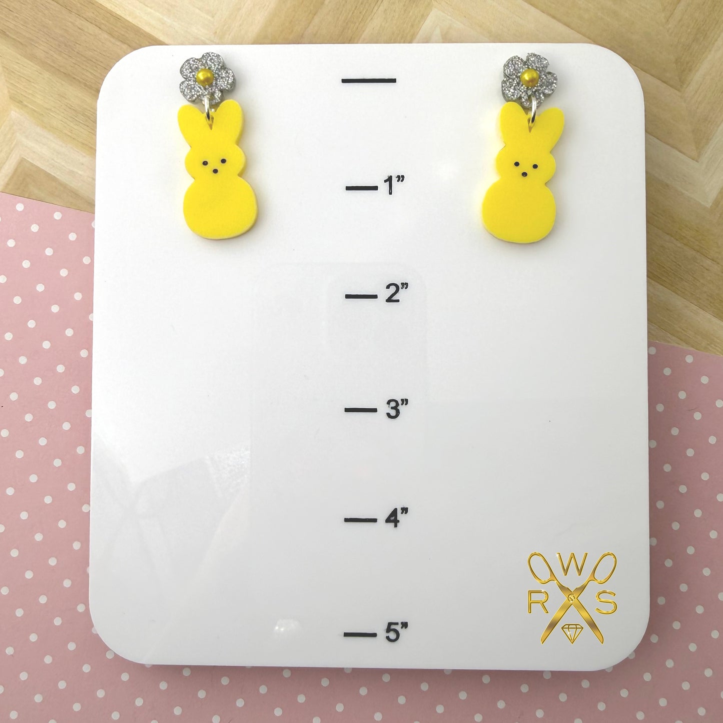 Sugar Bunny Dangles in Yellow