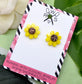 SALE Sunflower Studs Earring- Laser Cut Acrylic Earrings