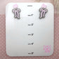 Sweet Baby Bow Dangles in Soft Lavender