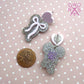 Sweet Baby Bow Dangles in Soft Lavender