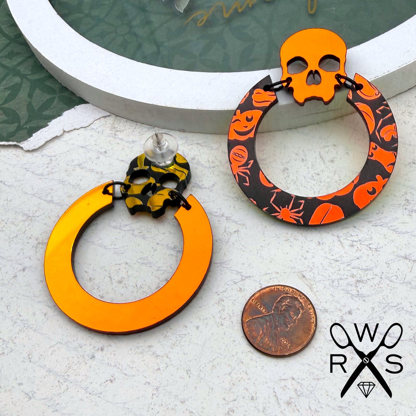 Til Death Hoops in Holo Pumpkins