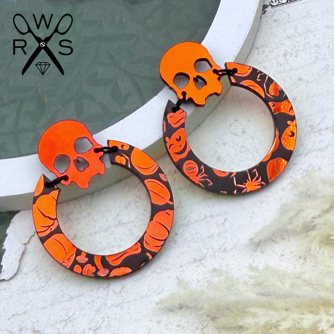 Til Death Hoops in Holo Pumpkins