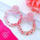 Til Death Hoops in Pink Sparkle