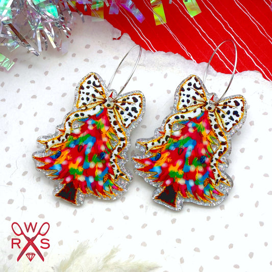 Under The Tree Glitter Hoops