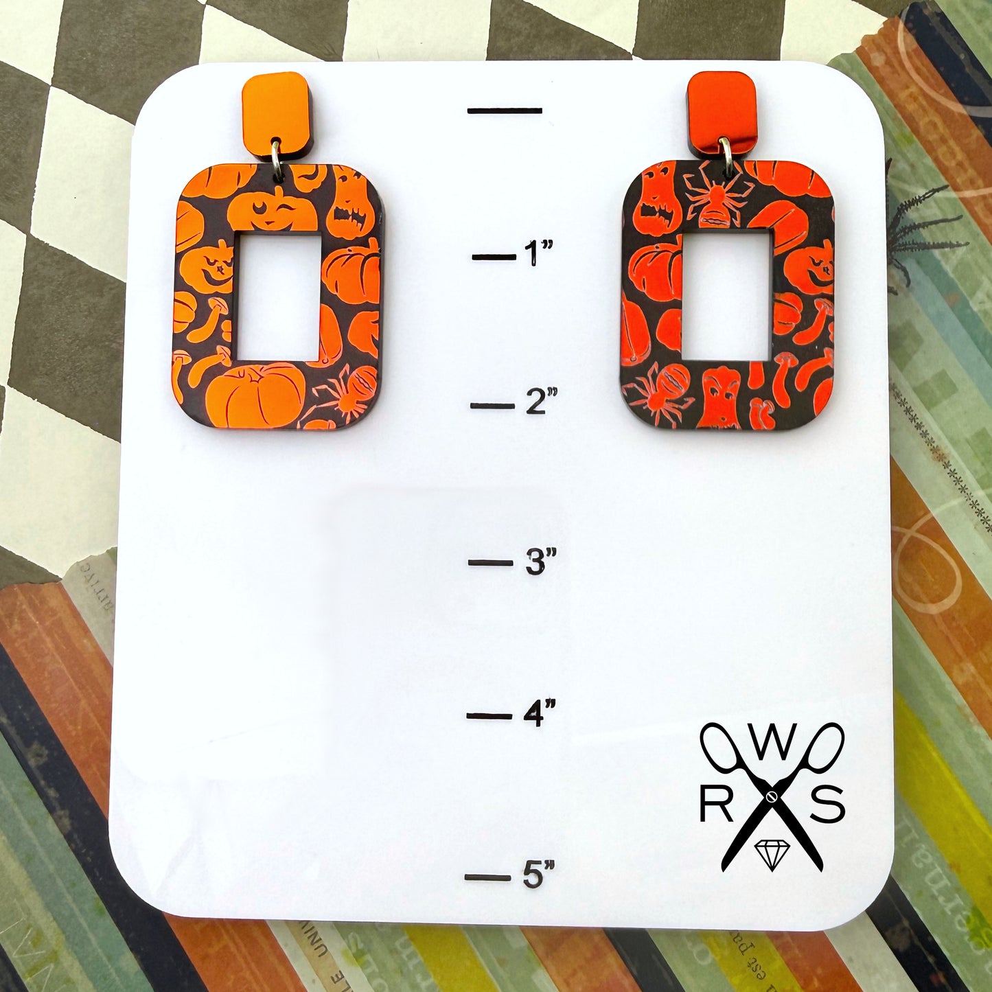 Ventana Dangles in Holo Pumpkins