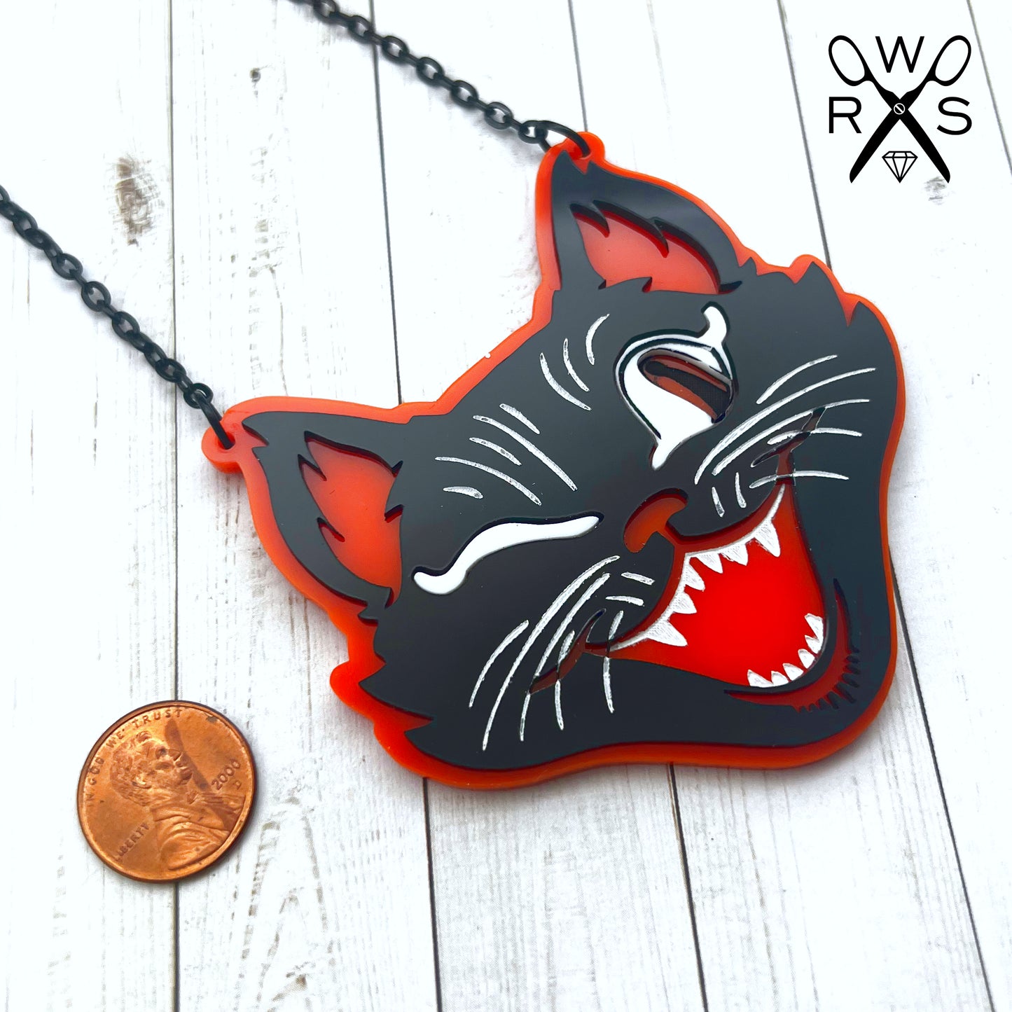 Winking Whiskers Necklace