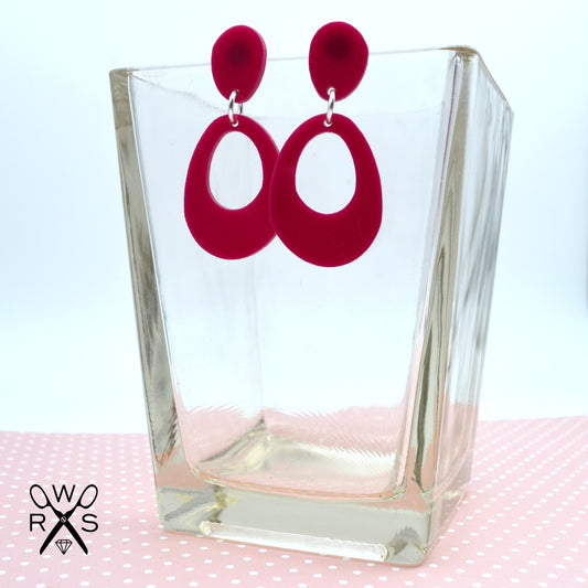 Everyday Dangle in Fuschia Laser Cut Acrylic