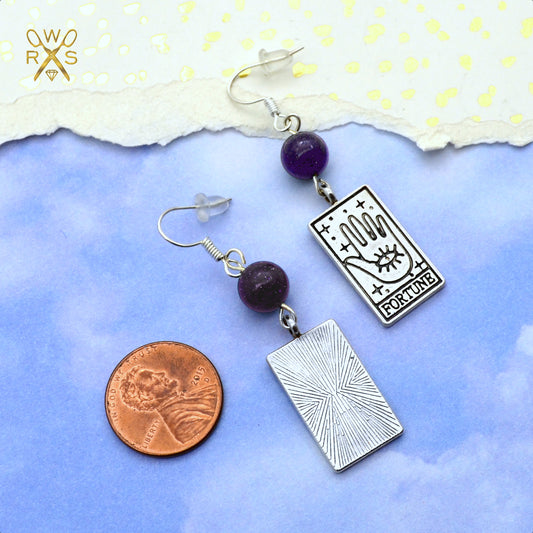 SALE Fortune Tarot Dangles - Charm Earrings