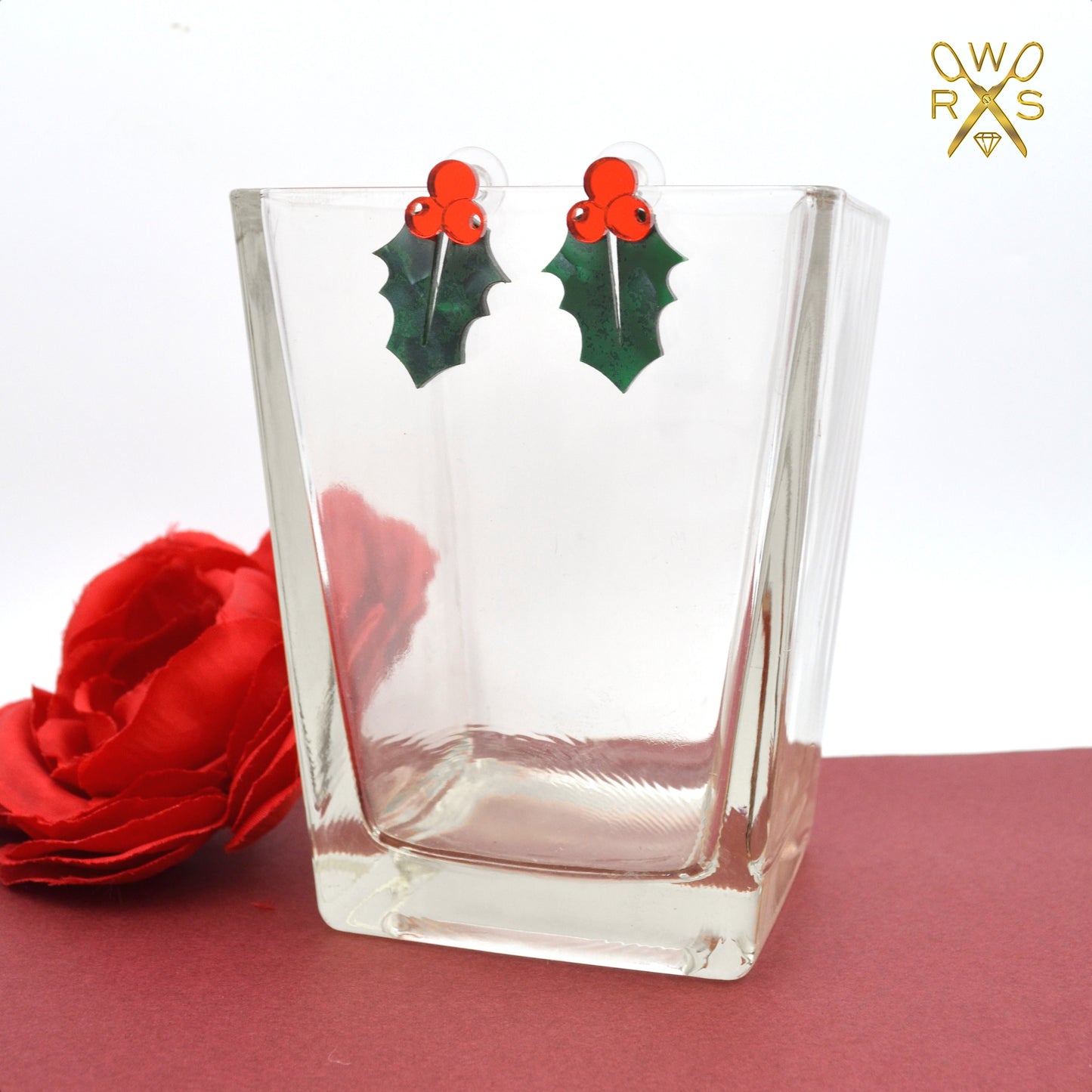 SALE Holly Jolly Statement Studs - Holiday Earrings