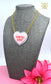 SALE HOW YOU DOIN' Valentines Day Necklace in Laser Cut Acrylic